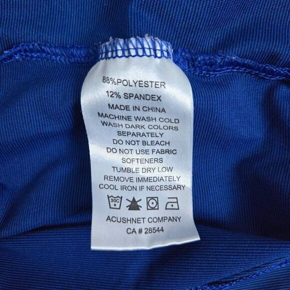 Footjoy Mens Performance Golf Polo Shirt Size XL Blue Stretch Preppy Sporty Logo - Picture 4 of 6